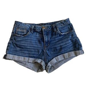 STS Blue Denim Short Shorts Cuffs, size 28